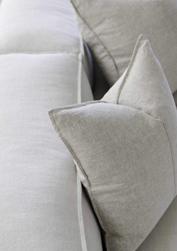 100% Linen Throw Cushions | Natural
