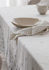 100% Linen Table Napkins | Striped Olive (Set of Four)